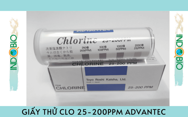 giấy test thử chlorine 25-200 ppm Advantec
